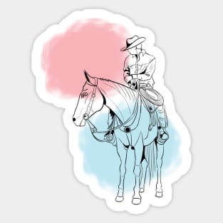 saddle up Sticker